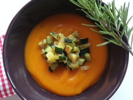 Zuppa di zucca e zucchine