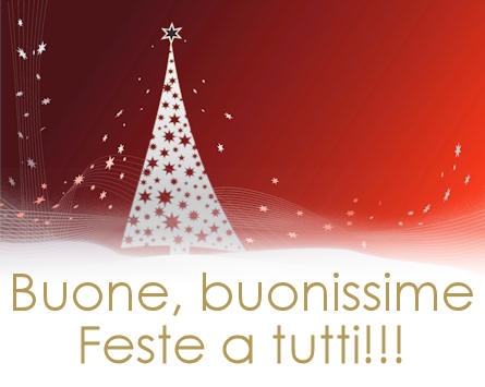 A tutti voi i nostri più cari auguri per un fantastico Natale e un nuovo anno scintillante!