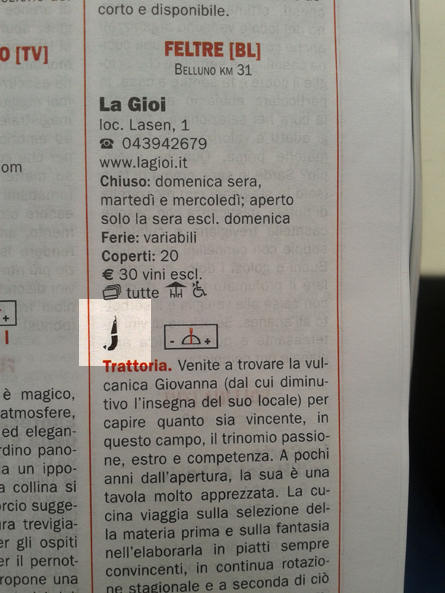 Guardate! Il ristorantino La Gioi è sulla Guida del Gambero Rosso 2013!!!